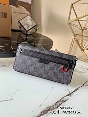 Louis Vuittons Long Wallet Damier Graphite Canvas N64037 - 1