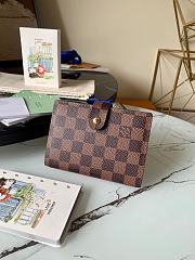 Louis Vuitton Small Ring Agenda Cover Damier Ebene R20700  - 2