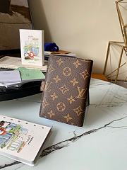 Louis Vuitton Small Ring Agenda Cover Monogram Doorman Blue R20005  - 3