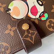 Louis Vuitton Small Ring Agenda Cover Monogram Doorman Panda R20005  - 5