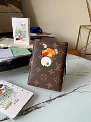 Louis Vuitton Small Ring Agenda Cover Monogram Doorman Panda R20005  - 6