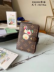 Louis Vuitton Small Ring Agenda Cover Monogram Doorman Panda R20005  - 1