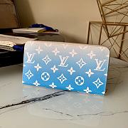 Louis Vuitton Zippy Wallet Blue M80361  - 6