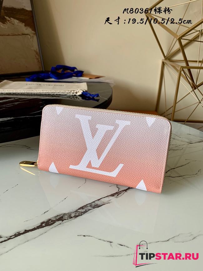 Louis Vuitton Zippy Wallet Pink M80361  - 1