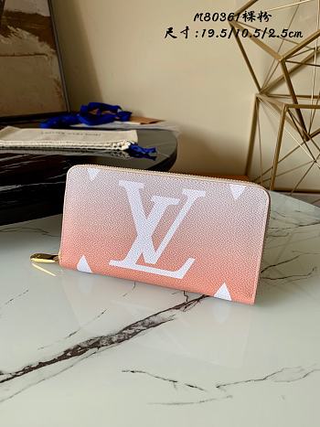 Louis Vuitton Zippy Wallet Pink M80361 