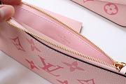 Louis Vuitton Félicie Pochette Monogram Empreinte Leather Pink M80498  - 6