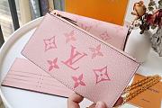 Louis Vuitton Félicie Pochette Monogram Empreinte Leather Pink M80498  - 5