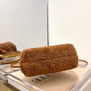 FENDI First Small Sheepskin brown leather bag 8BP129 size 26cm - 3