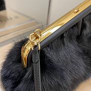 FENDI First Small Sheepskin black leather bag 8BP129 size 26cm - 6