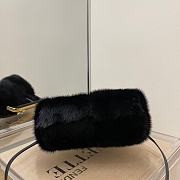 FENDI First Small Sheepskin black leather bag 8BP129 size 26cm - 4
