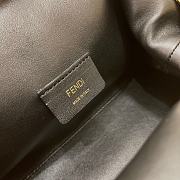 FENDI First Small Sheepskin black leather bag 8BP129 size 26cm - 2