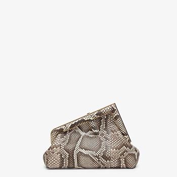 FENDI FIRST SMALL Natural python leather bag 8BP129 
