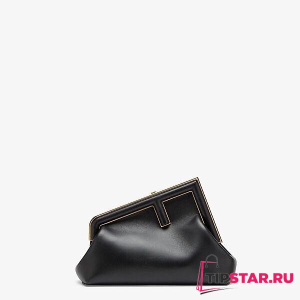 FENDI First Small Black leather bag 8BP129 size 26cm - 1