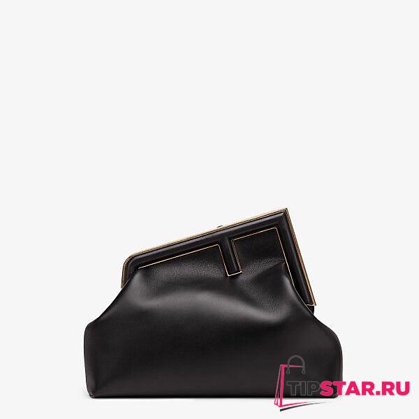 FENDI First Medium Black leather bag 8BP127 size 32cm - 1