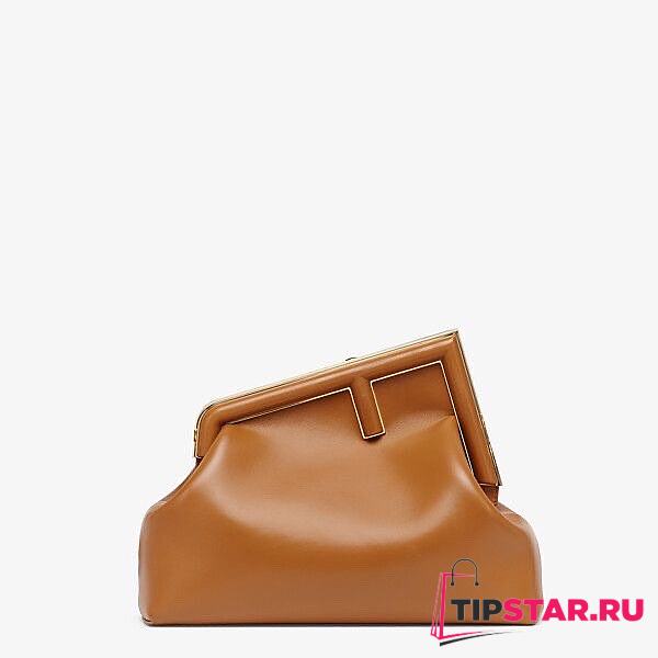 FENDI First Medium Caramel leather bag 8BP127 size 32cm - 1