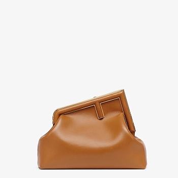 FENDI First Medium Caramel leather bag 8BP127 size 32cm