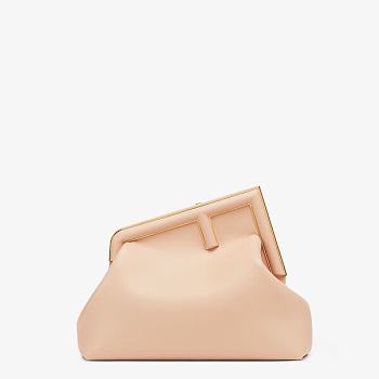 FENDI First Medium Pink leather bag 8BP127 size 32cm