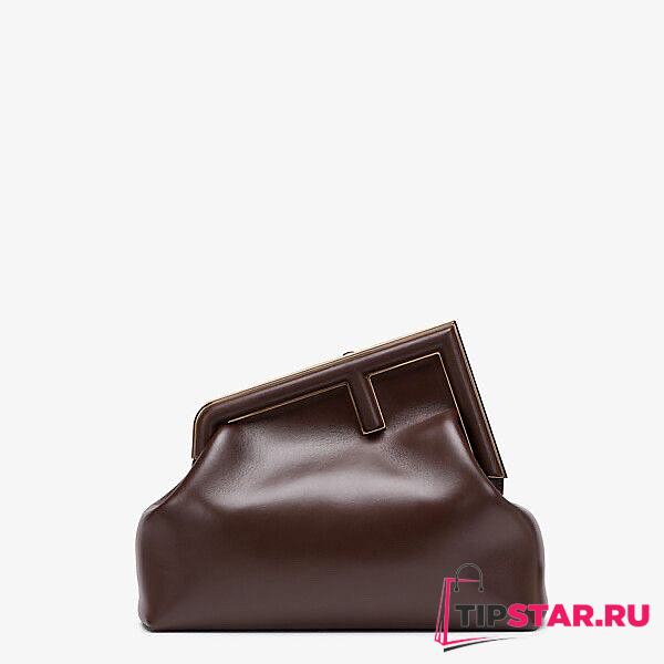 FENDI First Medium Brown leather bag 8BP127 size 32cm - 1