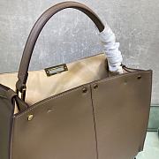 FENDI Peekaboo X-Lite Large Brown leather bag 8BN304  - 2