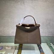 FENDI Peekaboo X-Lite Large Brown leather bag 8BN304  - 1