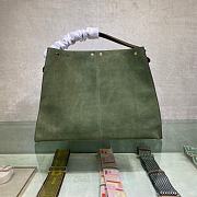 FENDI Peekaboo X-Lite Large Green leather bag 8BN304  - 2
