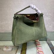 FENDI Peekaboo X-Lite Large Green leather bag 8BN304  - 3