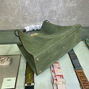 FENDI Peekaboo X-Lite Large Green leather bag 8BN304  - 5