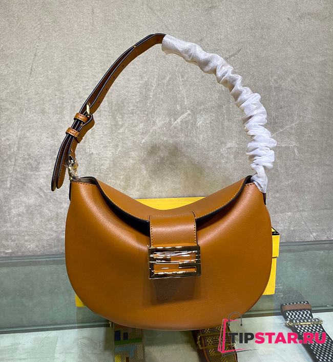 FENDI Small Croissant Brown leather bag 8BR790  - 1