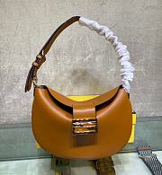 FENDI Small Croissant Brown leather bag 8BR790  - 1