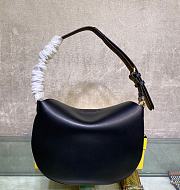 FENDI Small Croissant Black leather bag 8BR790  - 2