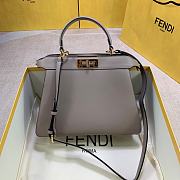 FENDI Peekaboo Iseeu Medium Gray leather bag   - 2