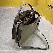 FENDI Peekaboo Iseeu Medium Gray leather bag   - 4
