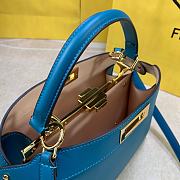 FENDI Peekaboo Iseeu Medium Blue leather bag  - 3
