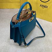FENDI Peekaboo Iseeu Medium Blue leather bag  - 6