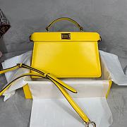 FENDI Peekaboo Iseeu East-West Yellow leather bag 8BN323  - 1
