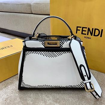 FENDI California Sky Peekaboo Iconic Medium Handbag 8BN290 