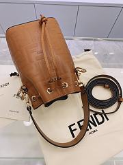 FENDI  Mon Tresor Brown leather minibag 8BS010 - 6