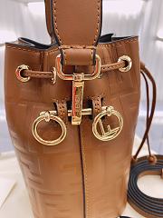 FENDI  Mon Tresor Brown leather minibag 8BS010 - 4