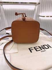 FENDI  Mon Tresor Brown leather minibag 8BS010 - 5