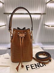 FENDI  Mon Tresor Brown leather minibag 8BS010 - 1
