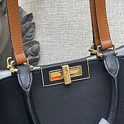 Fendi Peekaboo X Small Leather Tote in Black - 2