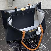 Fendi Peekaboo X Small Leather Tote in Black - 3