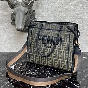 FENDI Roma Medium Shopper Tote Bag In F Letters   - 2