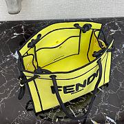 FENDI Roma Medium Shopper Tote Bag In Yellow 8BH378AD6A - 2