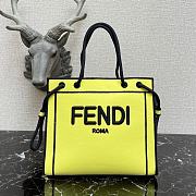 FENDI Roma Medium Shopper Tote Bag In Yellow 8BH378AD6A - 1