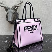 FENDI Roma Medium Shopper Tote Bag In Pink 8BH378AD6A - 6