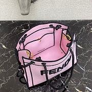 FENDI Roma Medium Shopper Tote Bag In Pink 8BH378AD6A - 5