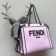 FENDI Roma Medium Shopper Tote Bag In Pink 8BH378AD6A - 4