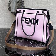 FENDI Roma Medium Shopper Tote Bag In Pink 8BH378AD6A - 2