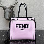 FENDI Roma Medium Shopper Tote Bag In Pink 8BH378AD6A - 1